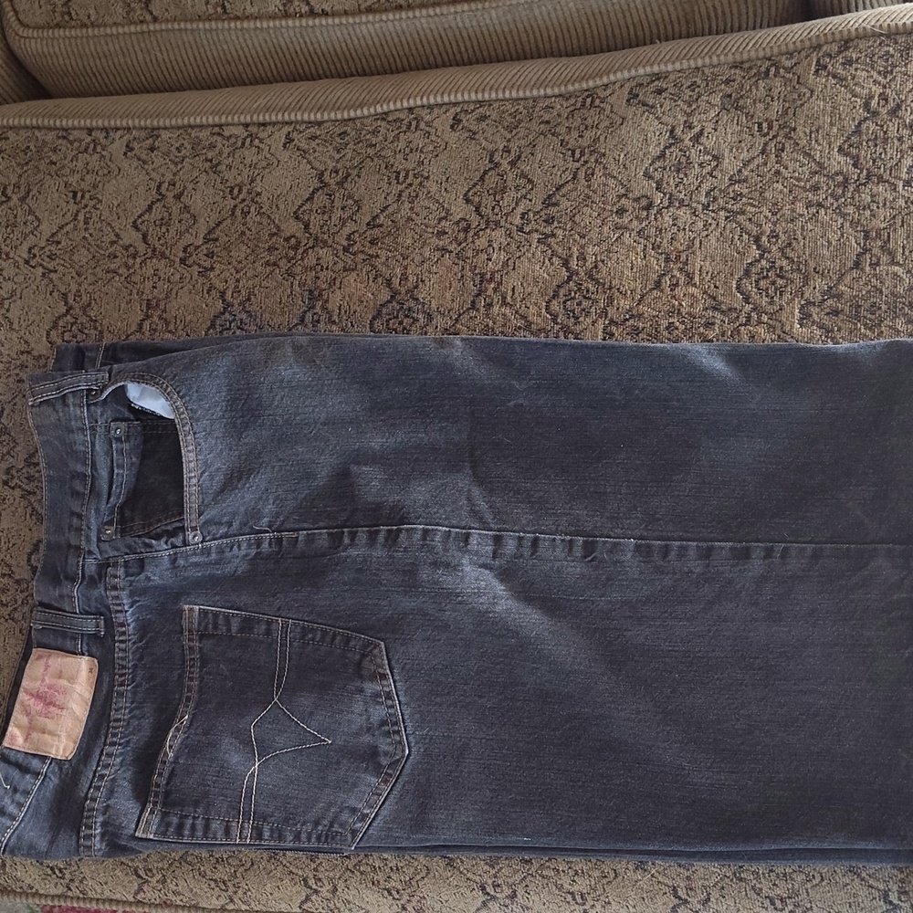 Men's Black Denim  JeanShorts Size 36 - Picture 3 of 4